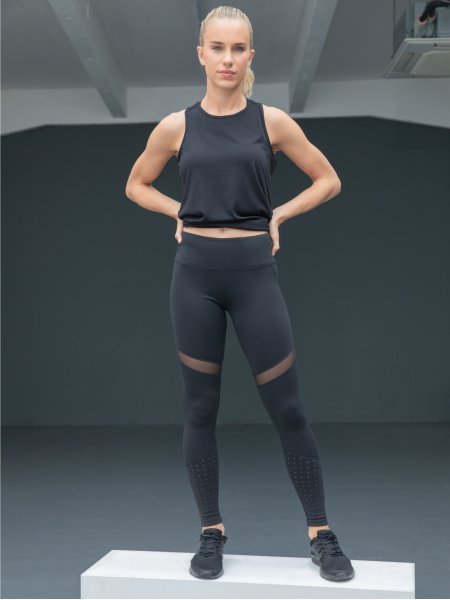 Mister Tee Legging Personnalisable - Empiècements Transparents Tombo - TL672