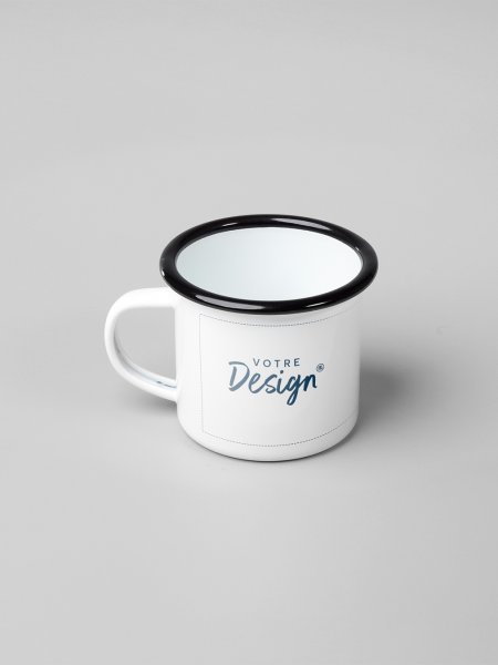Mister Tee Mug émaillé Personnalisé Mistertee.fr - Mug-emaille-12oz