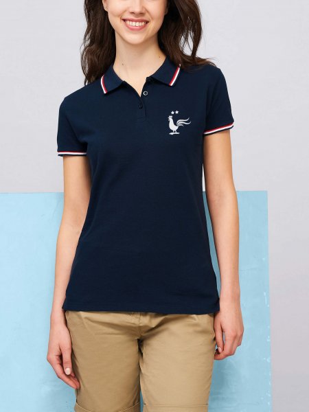 Mister Tee Polo Femme Tricolore à Personnaliser Sol's - PRESTIGEW - 02950
