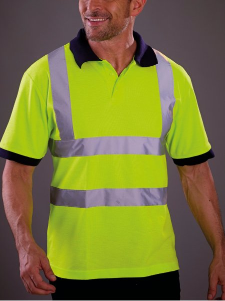 Mister Tee Polo Haute Visibilité à Personnaliser Yoko - YHVJ210