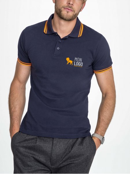 Mister Tee Polo Homme Manches Et Col Rayés Sol's - PASADENA - 00577