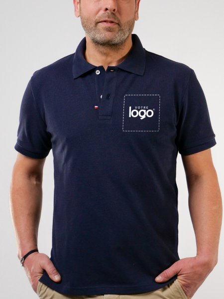 Mister Tee Polo Pierrot Unisexe Personnalisable Fabriqué En France ATF - 04330