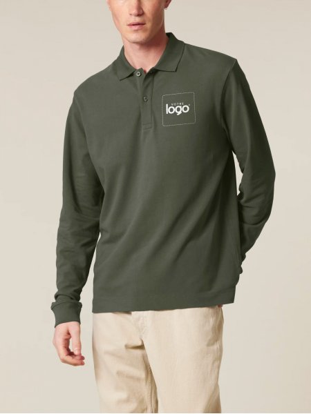 Mister Tee Polo Unisexe Manches Longues Personnalisé - Prepster 2.0 Long Sleeve Stanley / Stella - STPU223