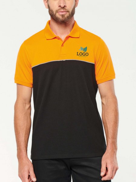 Mister Tee Polo Workwear Bicolore à Personnaliser WK. Designed To Work - WK210