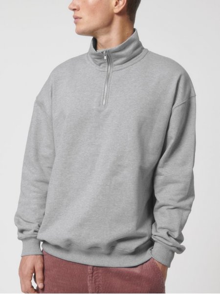 Mister Tee Pull Personnalisé Col Zippé En Coton Bio - Miller Dry Stanley / Stella - STSU795