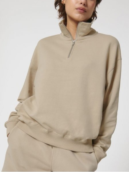 Mister Tee Pull Personnalisé Col Zippé En Coton Bio - Miller Dry Stanley / Stella - STSU795