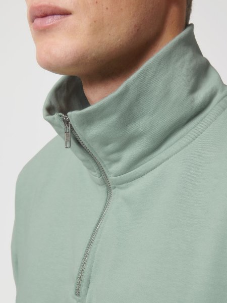 Mister Tee Pull Personnalisé Col Zippé En Coton Bio - Miller Dry Stanley / Stella - STSU795