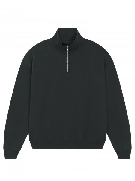 mister tee Pull personnalisé col zippé en coton bio - Miller Dry Stanley / Stella - STSU795