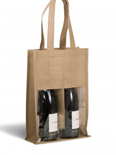 Mister Tee Sac Porte Bouteilles En Jute Personnalisable Kimood - KI0268
