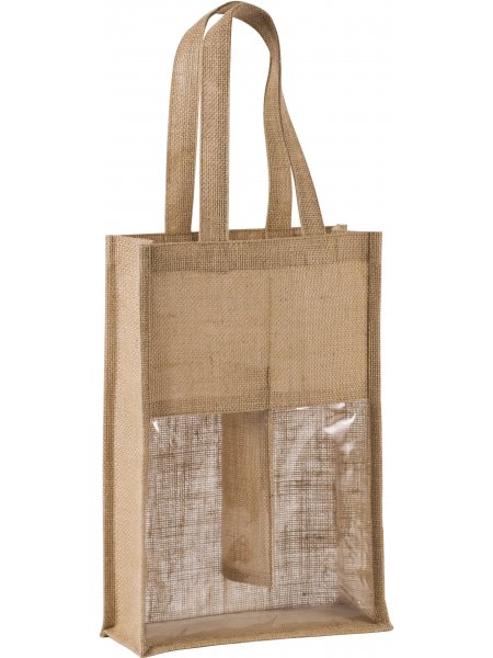 mister tee Sac porte bouteilles en jute personnalisable Kimood - KI0268