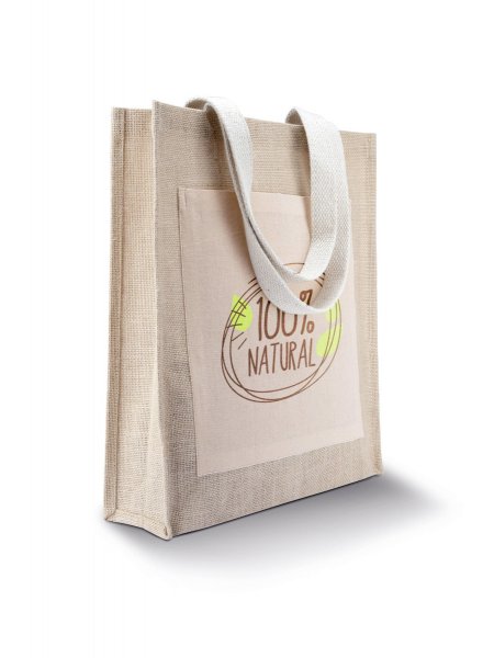 Mister Tee Sac Shopping Toile De Jute à Personnaliser Kimood - KI0221