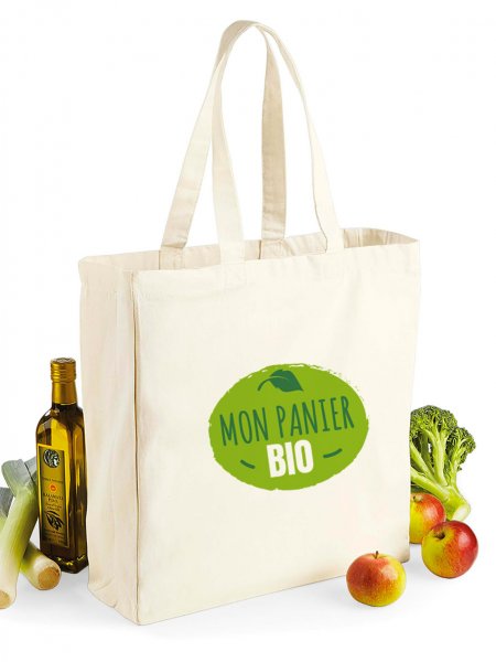 Mister Tee Sac Toile Coton Shopping à Personnaliser Westford Mill - W108