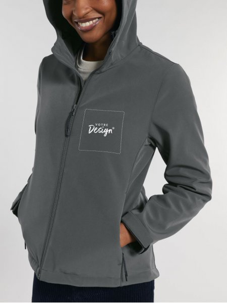 Mister Tee Softshell Discoverer Femme à Capuche Personnalisable Stanley / Stella - STJW159