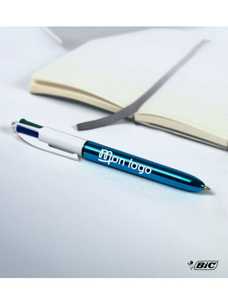 Mister Tee Stylo BIC® 4 Couleurs Shine Bille à Personnaliser BIC - 3460001106