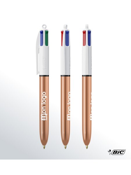 Mister Tee Stylo BIC® 4 Couleurs Shine Bille à Personnaliser BIC - 3460001106