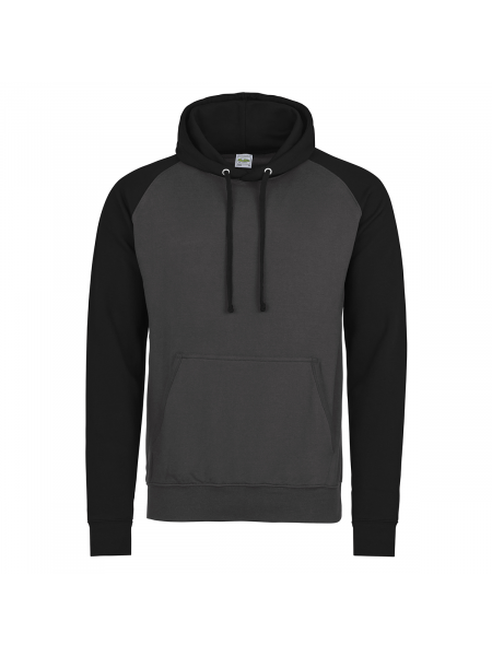 mister tee Sweat homme personnalisé à capuche et manches raglans contrastées AWDis - JH009