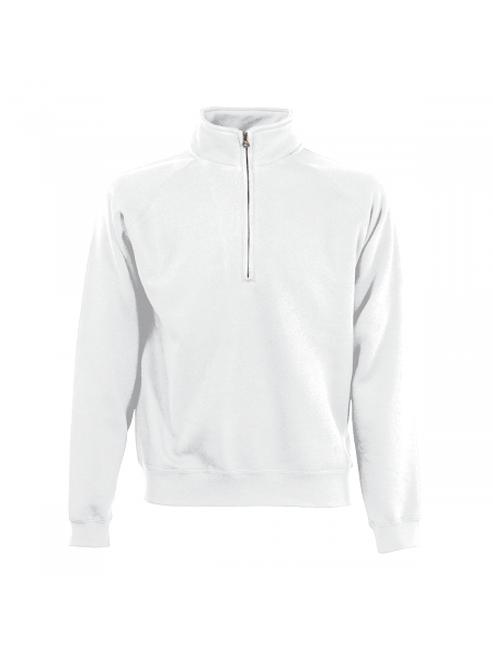 mister tee Sweat personnalisé pas cher - col zippé Fruit of the Loom - SC165