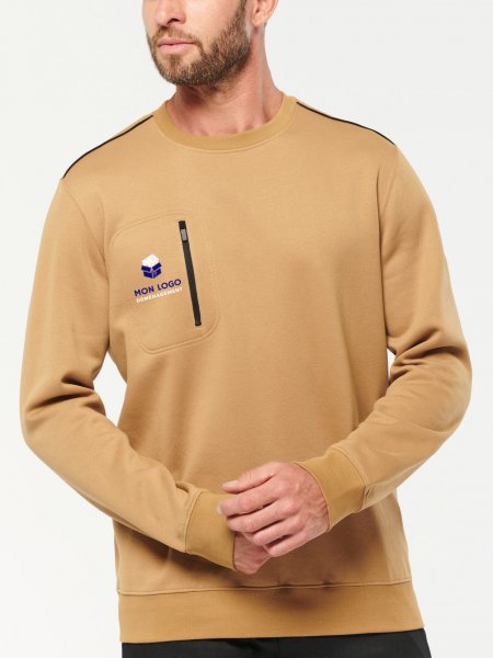 Mister Tee Sweat Personnalisé Poche Contrastée WK. Designed To Work - WK403