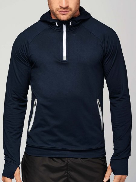 Mister Tee Sweat-shirt Capuche 1/4 Zip Sport ProAct - PA360