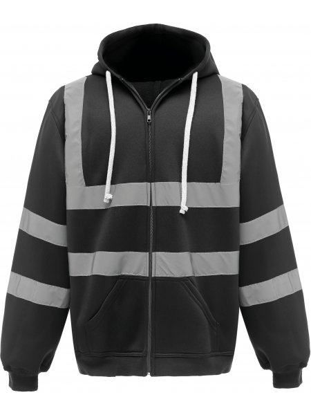 mister tee Sweat-shirt zippé capuche haute visibilité Yoko - YHVK07