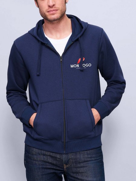 Mister Tee Sweat Zippé à Capuche Personnalisable Sol's - SPIKE - 03105