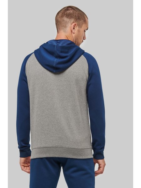 Mister Tee Sweat Zippé Bicolore Personnalisable ProAct - PA380