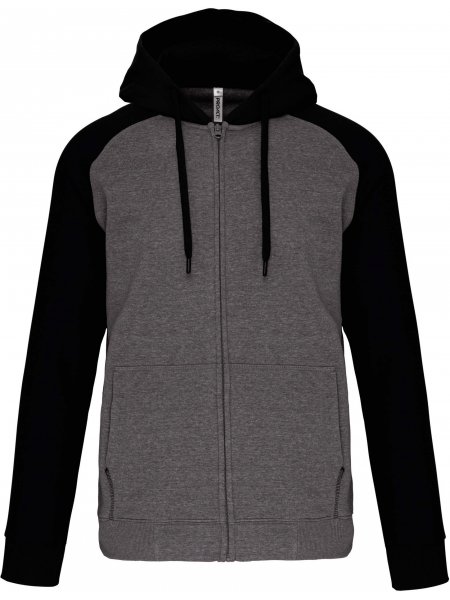 mister tee Sweat zippé bicolore personnalisable ProAct - PA380