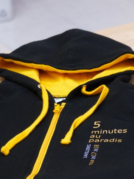 Mister Tee Sweat Zippé Personnalisé Pas Cher - Capuche Et Zip Contrastés AWDis - JH053