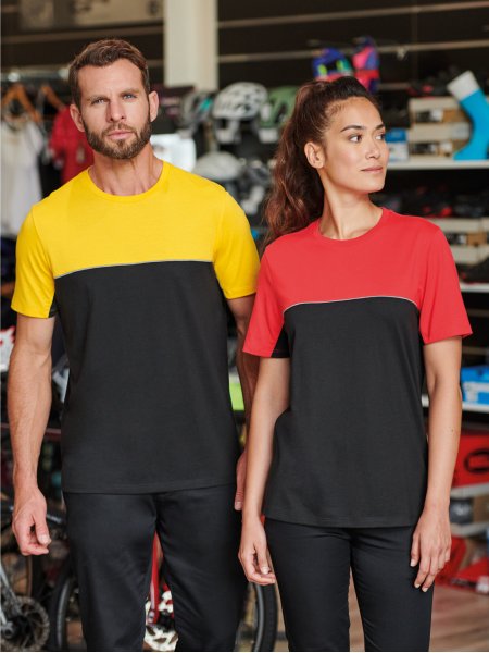 Mister Tee T-shirt Bicolore Unisexe à Personnaliser WK. Designed To Work - WK304