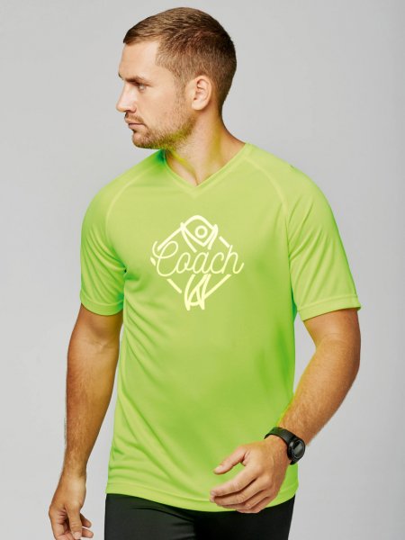 Mister Tee T-shirt De Sport Col V à Personnaliser ProAct - PA476