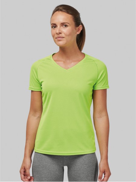 Mister Tee T-shirt De Sport Manches Courtes Col V Femme ProAct - PA477