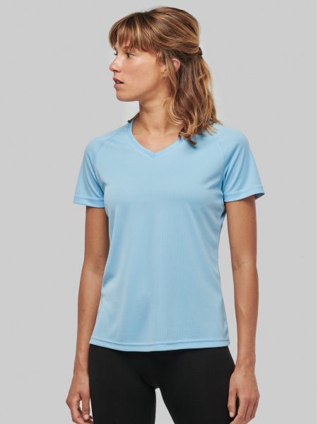 Mister Tee T-shirt De Sport Manches Courtes Col V Femme ProAct - PA477