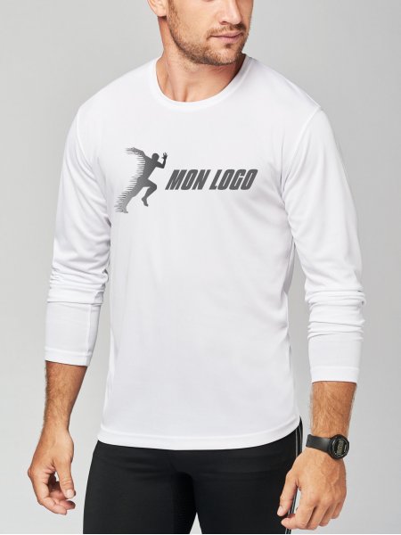 Mister Tee T-shirt De Sport Personnalisé - Manches Longues ProAct - PA443