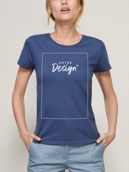 Mister Tee T-shirt Femme En Coton Bio à Personnaliser Sol's - CRUSADERW - 03581