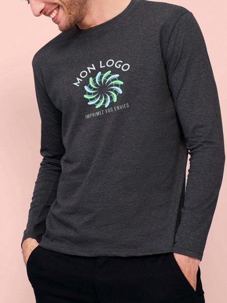 Mister Tee T-shirt Manches Longues Personnalisé - Homme Sol's - IMPERIALLSL - 02074