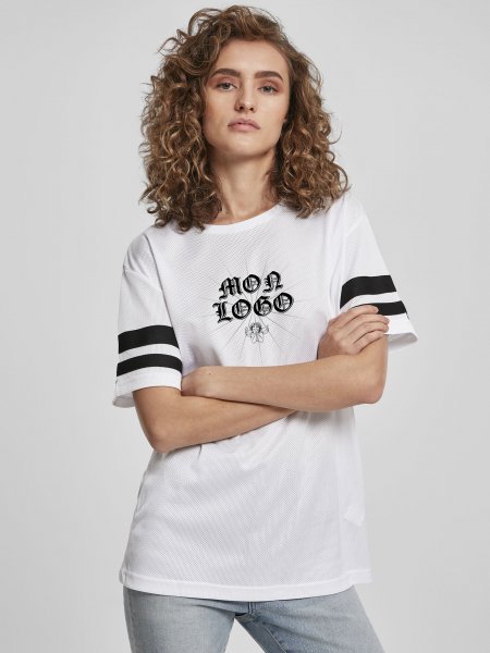 Mister Tee T Shirt Oversized Femme à Personnaliser - Tissu Respirant Et Manches Contrastées Build Your Brand - BY033