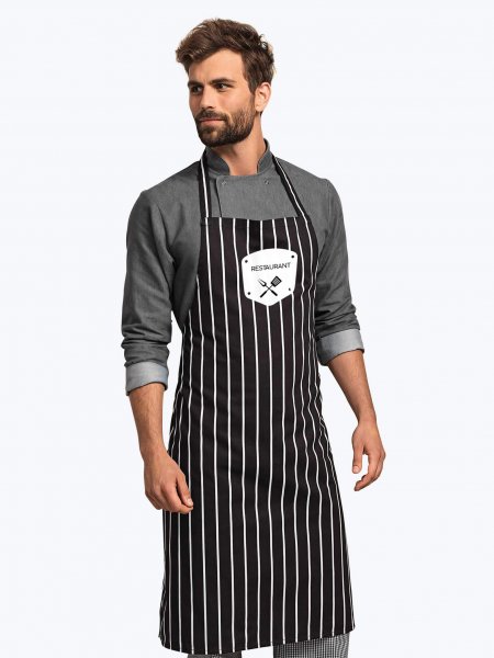 Mister Tee Tablier De Chef Rayé Personnalisable Premier - PR110