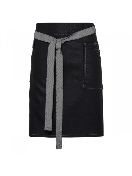 mister tee Tablier denim "effet huilé" mi-court à personnaliser Premier - PR135