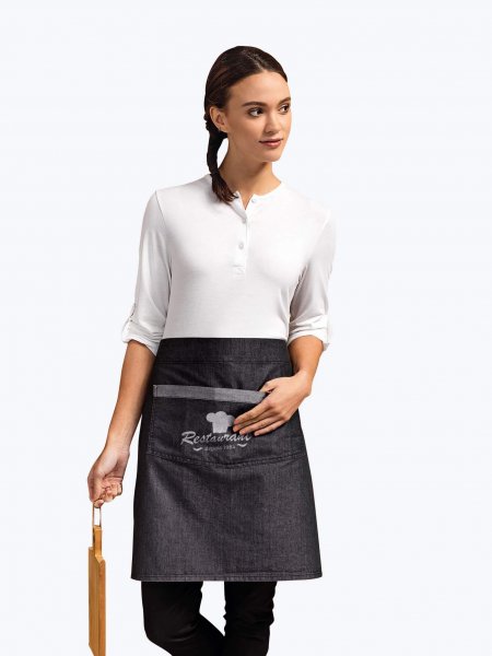 Mister Tee Tablier Denim Mi-court à Personnaliser Premier - PR128