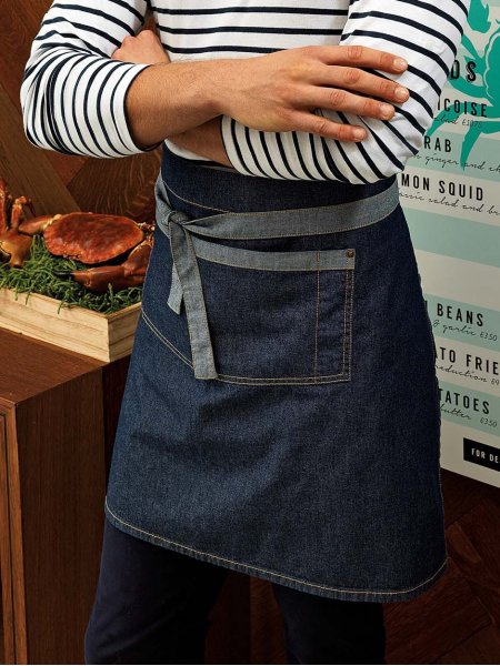 Mister Tee Tablier Denim Mi-court à Personnaliser Premier - PR128