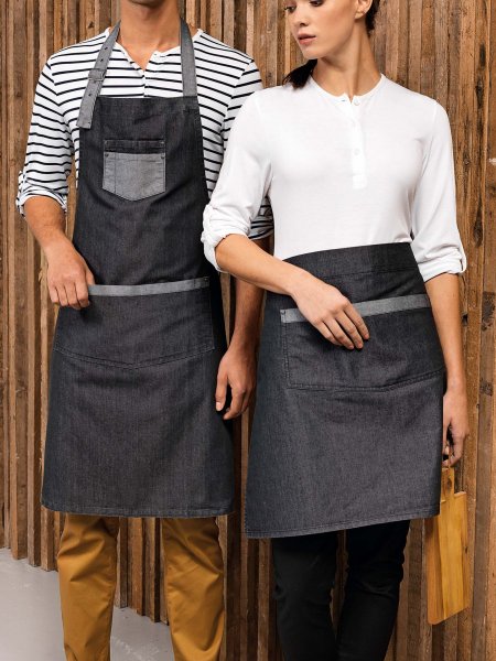 Mister Tee Tablier Denim Mi-court à Personnaliser Premier - PR128