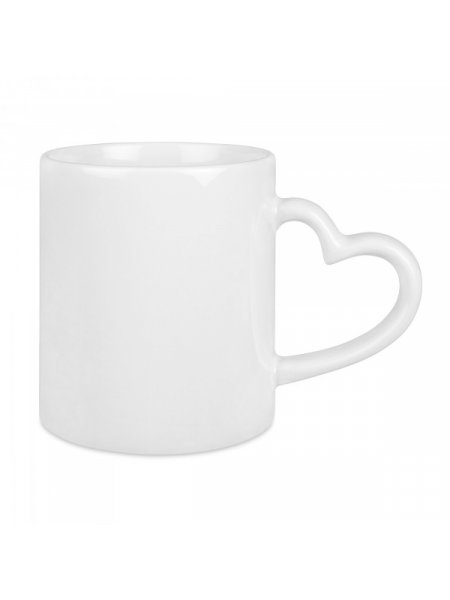 mister tee Tasse avec poignée en cœur à personnaliser Mistertee.fr - mug-anse-coeur-blanc