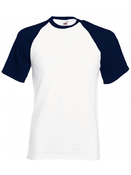 mister tee Tee shirt manches raglan contrastées à personnaliser Fruit of the Loom - SC61026