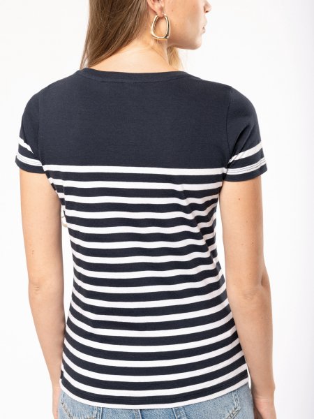 Mister Tee Tee-shirt Marinière Femme à Personnaliser Kariban - K3034