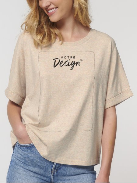 Mister Tee Tee Shirt Personnalisé Femme Manches Larges - Collider Stanley / Stella - STTW089