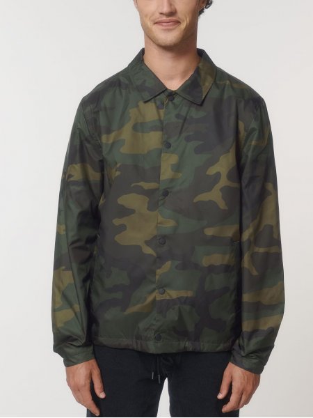 Mister Tee Veste Camouflage Recyclée à Personnaliser - Coacher AOP Stanley / Stella - STJU879