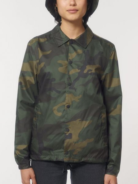 Mister Tee Veste Camouflage Recyclée à Personnaliser - Coacher AOP Stanley / Stella - STJU879