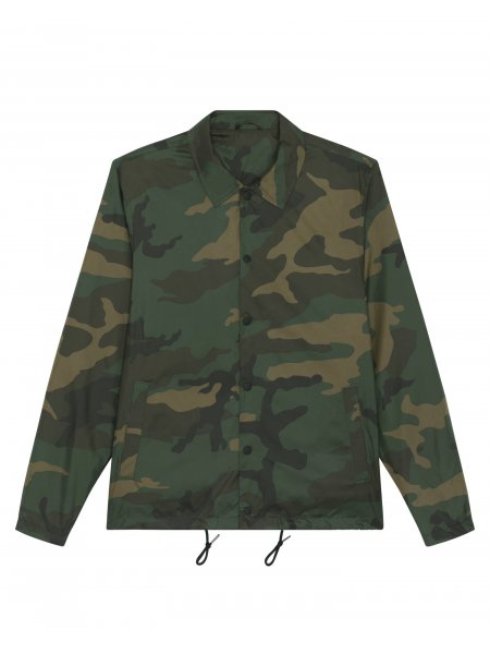 mister tee Veste camouflage recyclée à personnaliser - Coacher AOP Stanley / Stella - STJU879
