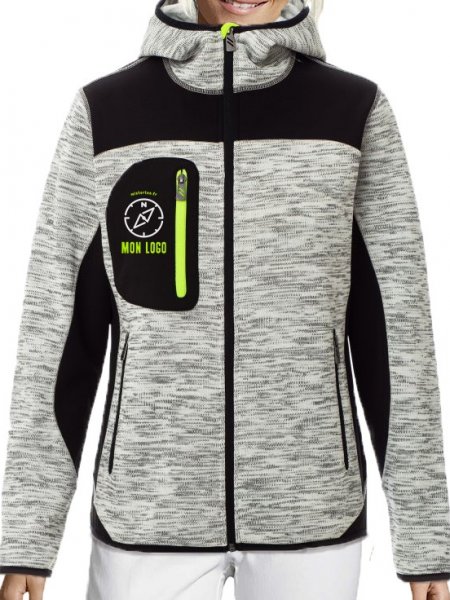 Mister Tee Veste Softshell à Capuche Pour Femme - Effet Chiné - Trip Lady Payper - TRIP LADY 000454-0103