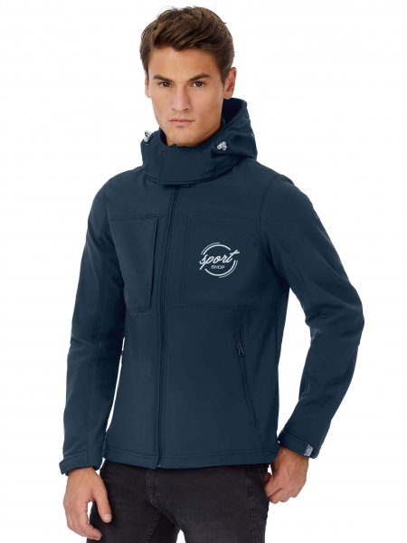 Mister Tee Veste Softshell Homme à Capuche Personnalisable B&C - CGJM950